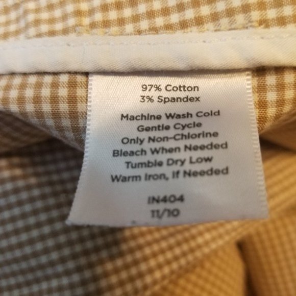 Talbots Signature Women's Gingham Cropped Pants Size 6 Cotton Blend‎ Pockets - Picture 9 of 9